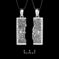 Arkan Lovers - silver tarot card necklace. Matching necklaces for couples. Unique design. Handmade by kochut kochut